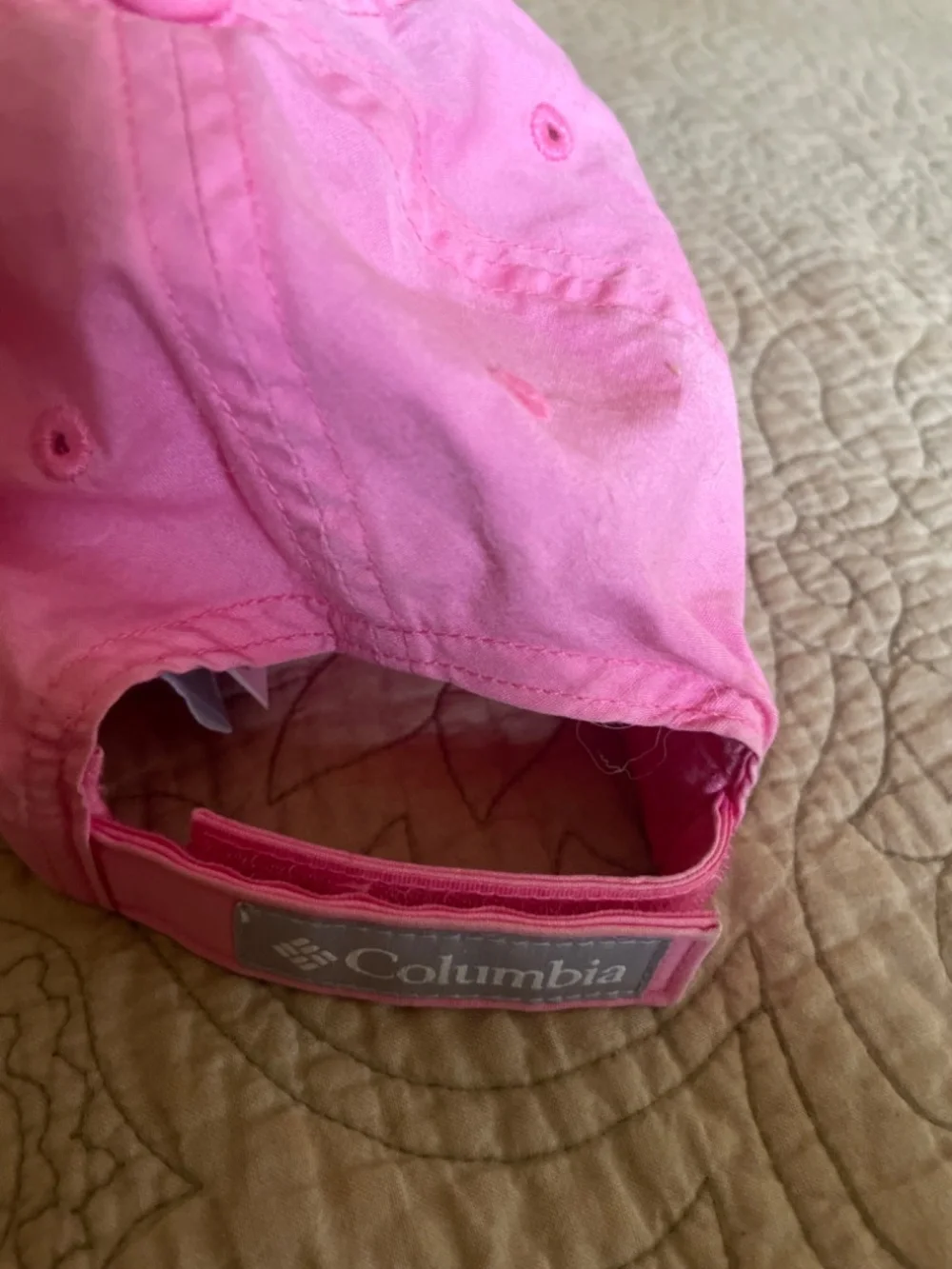 Pink youth Columbia adjustable kids hat